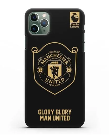 Чехол с золотым логотипом Manchester United с надписью GLORY, GLORY MAN UNITED силиконовый для iPhone 11 Pro Max