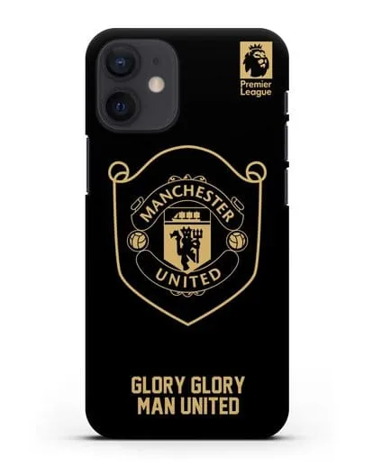 Чехол с золотым логотипом Manchester United с надписью GLORY, GLORY MAN UNITED силиконовый для iPhone 12 mini