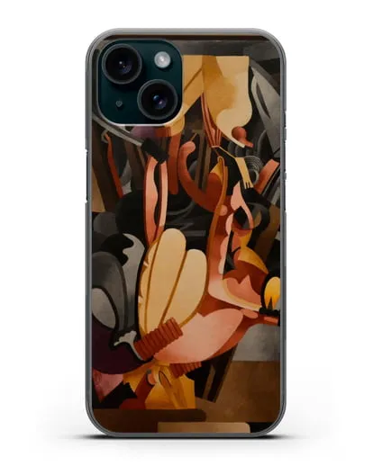 Чехол I See Again in Memory My Dear Udnie (Пикабиа Франсис) силиконовый для iPhone 15