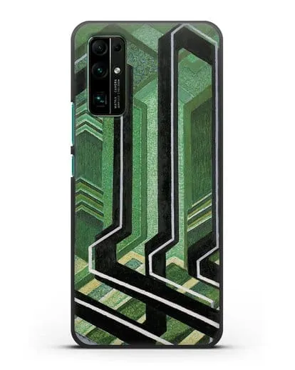 Чехол Диагональные плоскости (Купка Франтишек) силиконовый для Honor 30