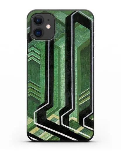 Чехол Диагональные плоскости (Купка Франтишек) силиконовый для iPhone 11