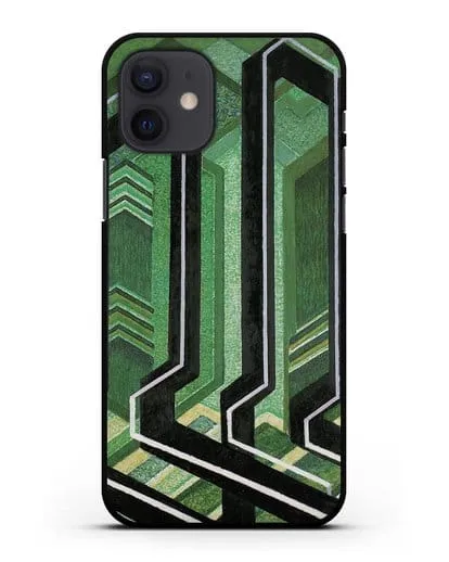 Чехол Диагональные плоскости (Купка Франтишек) силиконовый для iPhone 12