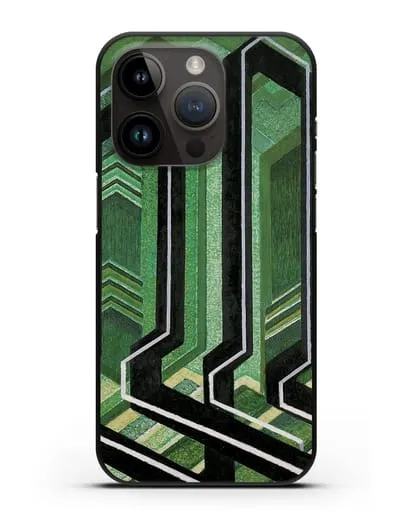 Чехол Диагональные плоскости (Купка Франтишек) силиконовый для iPhone 14 Pro