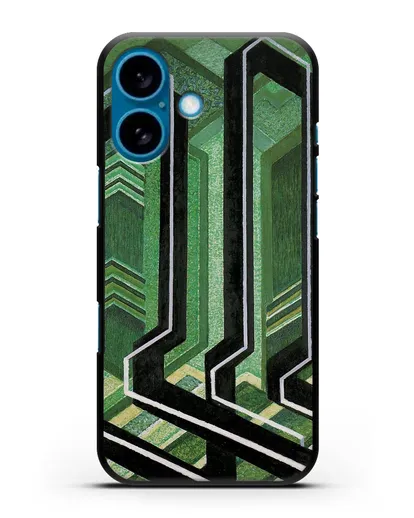 Чехол Диагональные плоскости (Купка Франтишек) силиконовый для iPhone 16