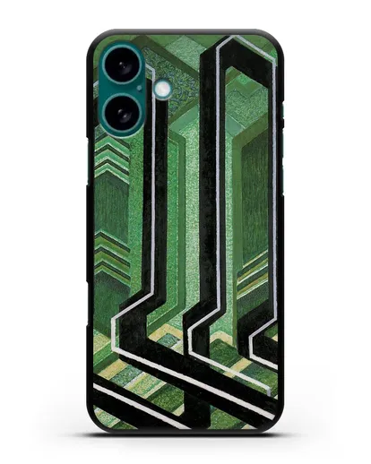 Чехол Диагональные плоскости (Купка Франтишек) силиконовый для iPhone 16 Plus