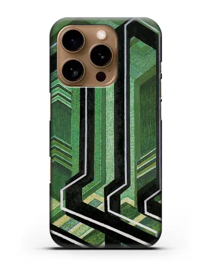 Чехол Диагональные плоскости (Купка Франтишек) силиконовый для iPhone 16 Pro