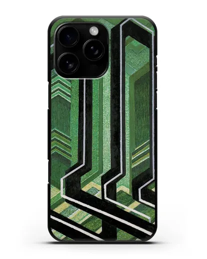 Чехол Диагональные плоскости (Купка Франтишек) силиконовый для iPhone 16 Pro Max