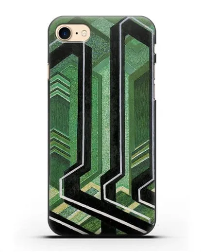 Чехол Диагональные плоскости (Купка Франтишек) силиконовый для iPhone 8