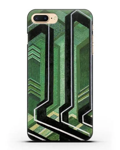 Чехол Диагональные плоскости (Купка Франтишек) силиконовый для iPhone 8 Plus