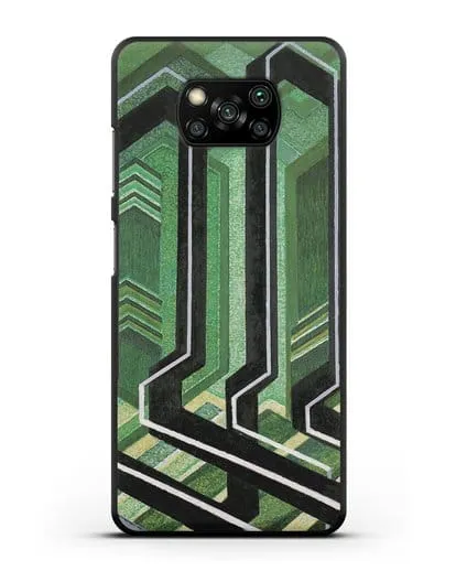 Чехол Диагональные плоскости (Купка Франтишек) силиконовый для Xiaomi Poco X3