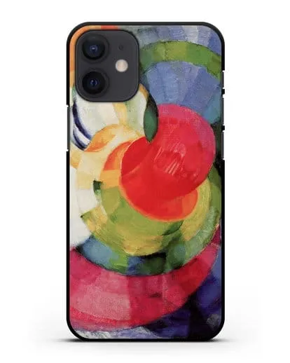 Чехол Диски Ньютона, этюд фуги в двух цветах (Купка Франтишек) силиконовый для iPhone 12 mini