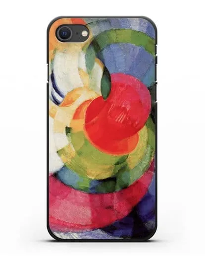 Чехол Диски Ньютона, этюд фуги в двух цветах (Купка Франтишек) силиконовый для iPhone SE 2020