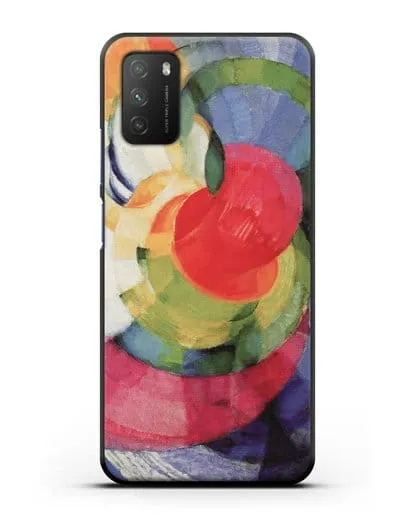 Чехол Диски Ньютона, этюд фуги в двух цветах (Купка Франтишек) силиконовый для Xiaomi Poco M3