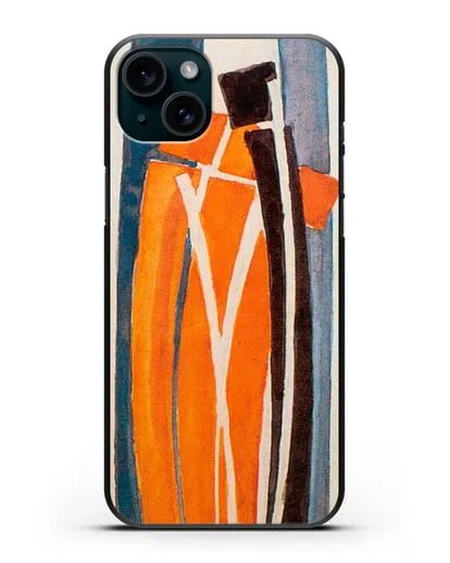 Чехол Рисунок кривых (Купка Франтишек) силиконовый для iPhone 15 Plus