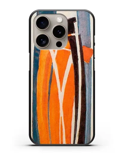 Чехол Рисунок кривых (Купка Франтишек) силиконовый для iPhone 15 Pro