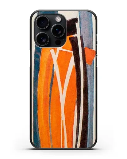 Чехол Рисунок кривых (Купка Франтишек) силиконовый для iPhone 15 Pro Max