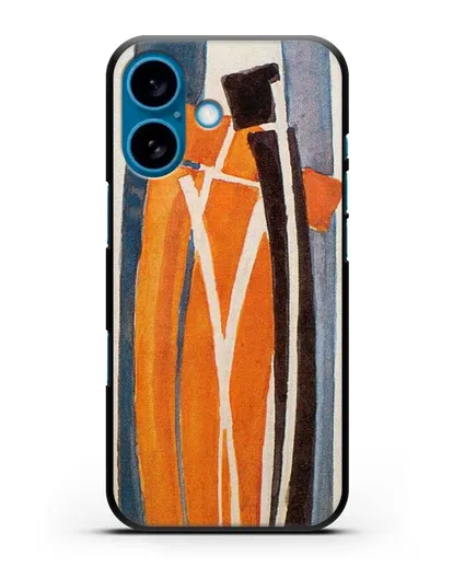 Чехол Рисунок кривых (Купка Франтишек) силиконовый для iPhone 16