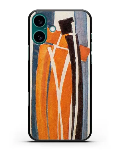 Чехол Рисунок кривых (Купка Франтишек) силиконовый для iPhone 16 Plus