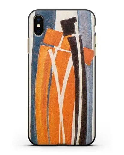 Чехол Рисунок кривых (Купка Франтишек) силиконовый для iPhone XS Max