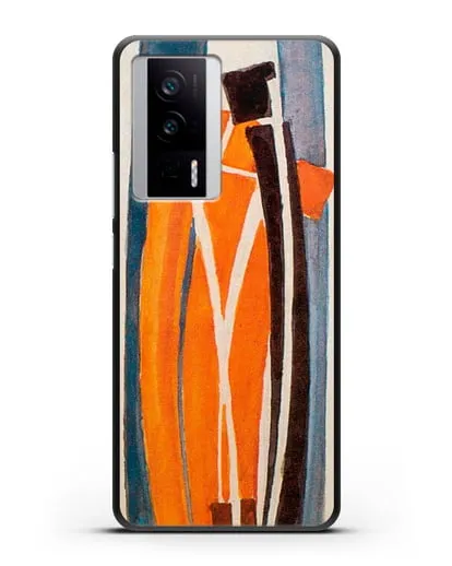 Чехол Рисунок кривых (Купка Франтишек) силиконовый для Xiaomi Poco F5 Pro