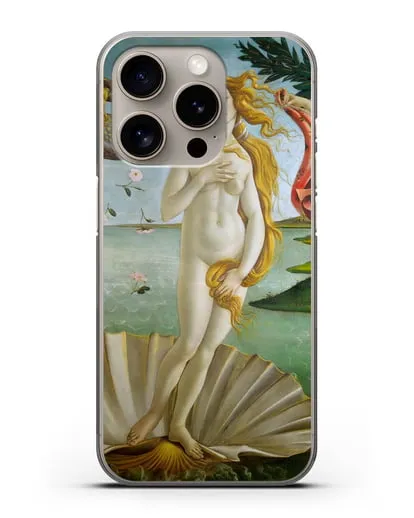 Чехол Рождение Венеры (Боттичели Сандро) силиконовый для iPhone 15 Pro