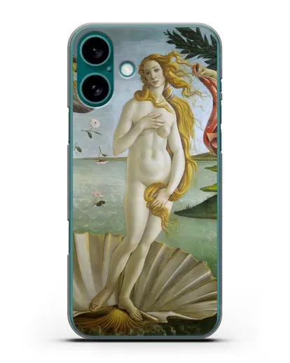 Чехол Рождение Венеры (Боттичели Сандро) силиконовый для iPhone 16 Plus