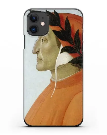 Чехол Портрет Данте (Боттичели Сандро) силиконовый для iPhone 11