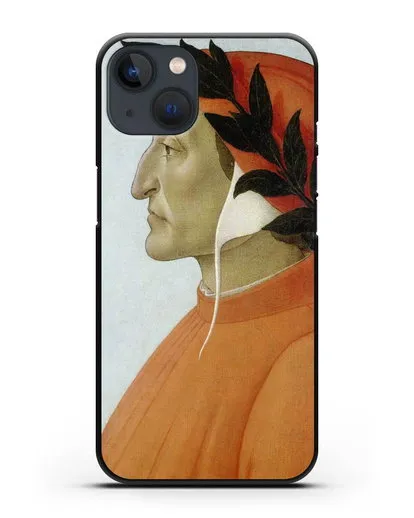 Чехол Портрет Данте (Боттичели Сандро) силиконовый для iPhone 13
