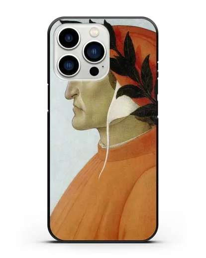 Чехол Портрет Данте (Боттичели Сандро) силиконовый для iPhone 13 Pro