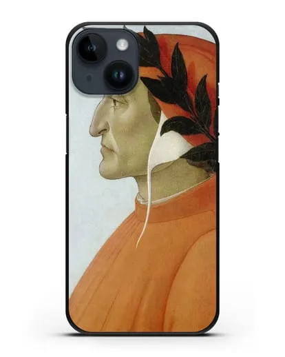 Чехол Портрет Данте (Боттичели Сандро) силиконовый для iPhone 14