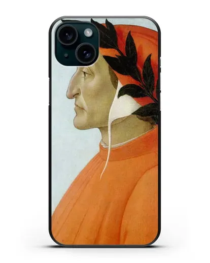 Чехол Портрет Данте (Боттичели Сандро) силиконовый для iPhone 15 Plus