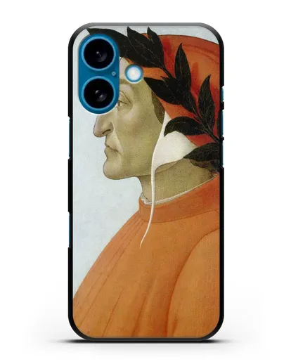 Чехол Портрет Данте (Боттичели Сандро) силиконовый для iPhone 16