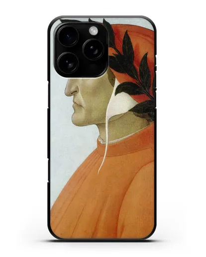 Чехол Портрет Данте (Боттичели Сандро) силиконовый для iPhone 16 Pro Max