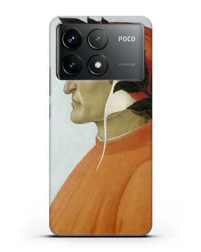 Чехол Портрет Данте (Боттичели Сандро) силиконовый для Xiaomi Poco F6 Pro
