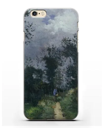 Чехол Сельский гвардеец в лесу Фонтенбло (Сислей Альфред) силиконовый для iPhone 6s