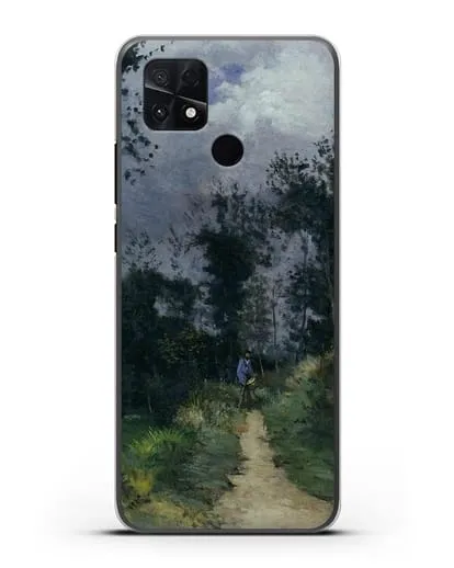 Чехол Сельский гвардеец в лесу Фонтенбло (Сислей Альфред) силиконовый для Xiaomi Poco C40