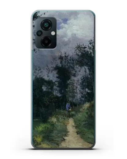 Чехол Сельский гвардеец в лесу Фонтенбло (Сислей Альфред) силиконовый для Xiaomi Poco M5