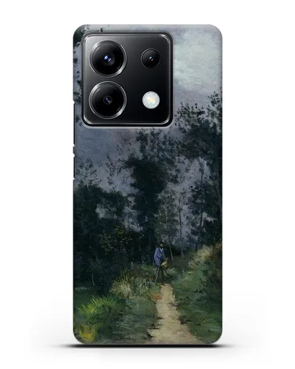 Чехол Сельский гвардеец в лесу Фонтенбло (Сислей Альфред) силиконовый для Xiaomi Poco X6