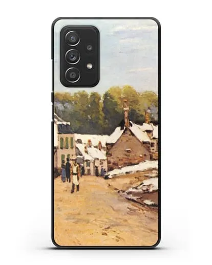 Чехол Первый снег в Лувесьен (Сислей Альфред) силиконовый для Samsung Galaxy A53