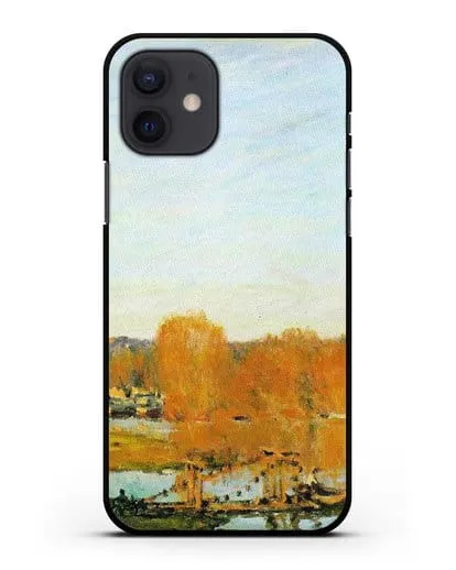 Чехол Осенние берега Сены близ Буживаля (Сислей Альфред) силиконовый для iPhone 12