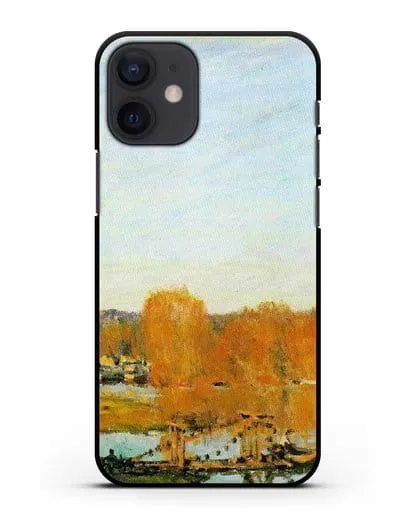 Чехол Осенние берега Сены близ Буживаля (Сислей Альфред) силиконовый для iPhone 12 mini
