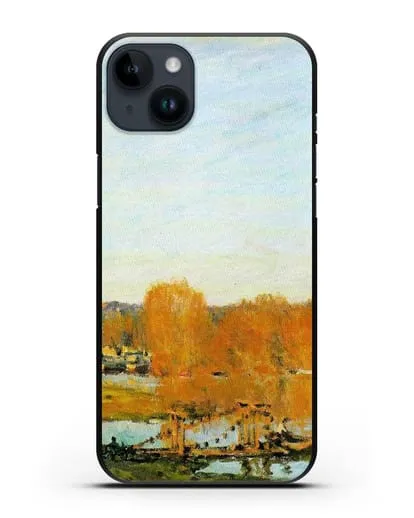 Чехол Осенние берега Сены близ Буживаля (Сислей Альфред) силиконовый для iPhone 14 Plus