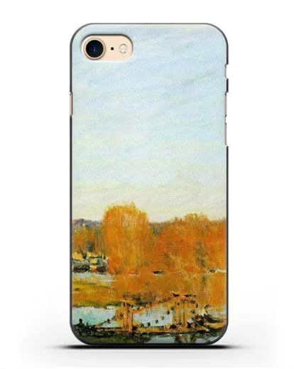 Чехол Осенние берега Сены близ Буживаля (Сислей Альфред) силиконовый для iPhone 7