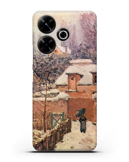 Чехол Сад в Лувесьен в снегу (Сислей Альфред) силиконовый для Xiaomi Poco M6