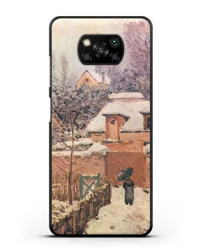 Чехол Сад в Лувесьен в снегу (Сислей Альфред) силиконовый для Xiaomi Poco X3
