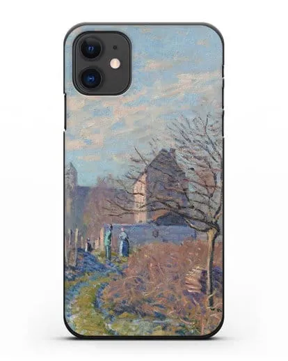 Чехол Мороз и иней в лето Св. Мартина (Сислей Альфред) силиконовый для iPhone 11