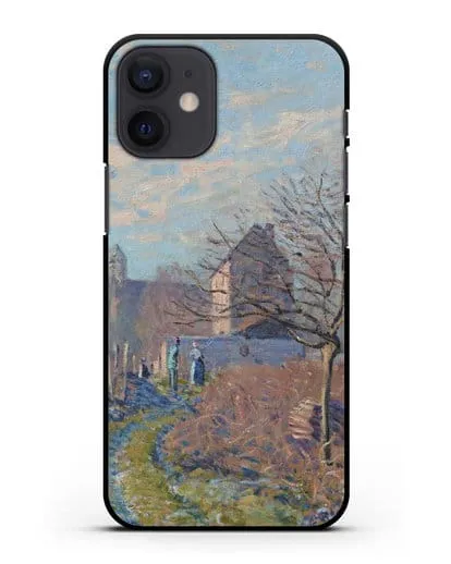 Чехол Мороз и иней в лето Св. Мартина (Сислей Альфред) силиконовый для iPhone 12 mini