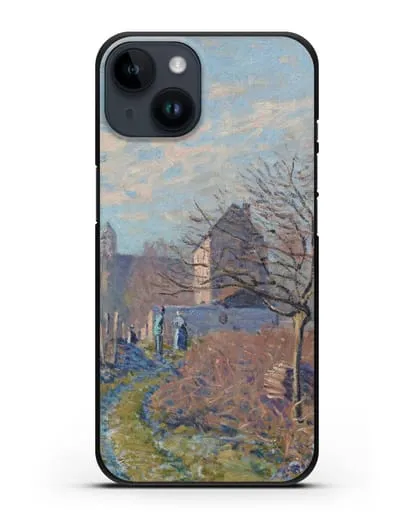 Чехол Мороз и иней в лето Св. Мартина (Сислей Альфред) силиконовый для iPhone 14