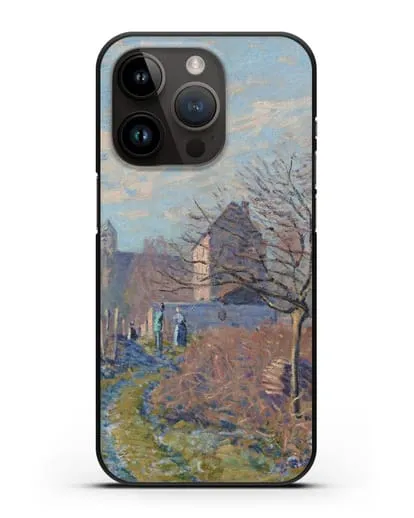 Чехол Мороз и иней в лето Св. Мартина (Сислей Альфред) силиконовый для iPhone 14 Pro