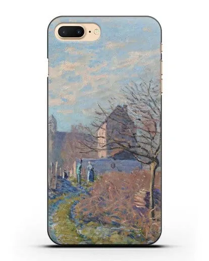Чехол Мороз и иней в лето Св. Мартина (Сислей Альфред) силиконовый для iPhone 8 Plus